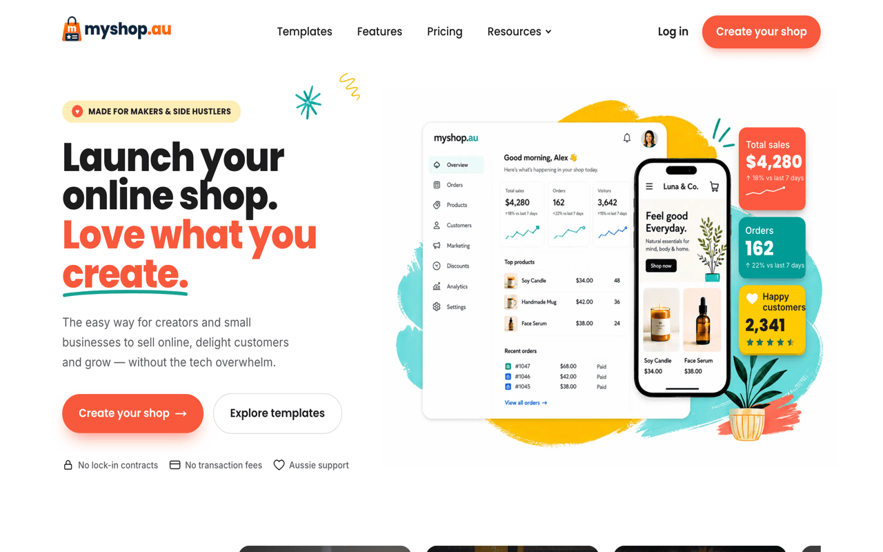 myshop.au screenshot